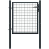  Mrežasta vrtna vrata od pocinčanog čelika 100 x 175 cm siva | shoptok.hr