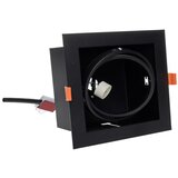 Ugradno stropno svetlo PLAZA AR111 1xGU10/12W/230V crno | Eponuda.com