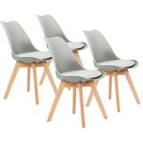 Modern Home trepezarijske stolice set 4 kom filipo light grey cene