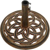 vidaXL Stalak za suncobran brončani 44 x 44 x 31 cm lijevano željezo | shoptok.hr