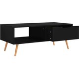 vidaXL Klubska mizica črna 100x49,5x43 cm iverna plošča | Shoptok.si