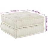  Modularna sofa 2 pcs Krem 140 x 70 x 36 cm Tkanina | shoptok.hr