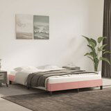 The Living Store Posteljni okvir roza 140x200 cm žamet - Posteljni Okvir, (21493546) | Shoptok.si