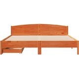  Okvir kreveta bez madraca voštano smeđi 200x200 cm od borovine | shoptok.hr