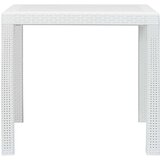 Bistro 3-dijelni bistro set od plastike s izgledom ratana bijeli | shoptok.hr