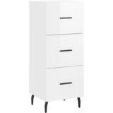 Maison Chic Komoda - Predalnik visok sijaj bela 34,5x34x90 cm inženirski les, (21721776) Cene