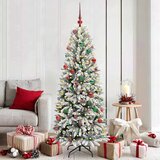 vidaXL Umjetno božićno drvce s stalakom Bijelo 73 x 73 x 180 cm | shoptok.hr