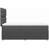  Krevet s oprugama i madracem tamnosivi 90x200 cm od tkanine | shoptok.hr