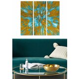 Wallity MDF1185735 multicolor decorative mdf painting (3 pieces) Cene
