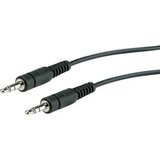 Roline 11.09.4505 klinker avdio priključni kabel [1x 3\,5 mm banana moški konektor - 1x 3\,5 mm banana moški konektor] 5.00 m črna zaščiten, (20431548) | Shoptok.si