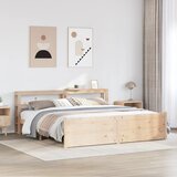 vidaXL Okvir kreveta s uzglavljem 180 x 200 cm masivna borovina | shoptok.hr