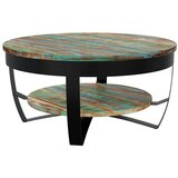  Stolić za kavu od masivnog obnovljenog drva 65 x 32 cm | shoptok.hr
