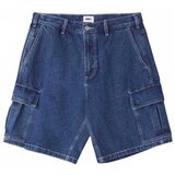 Obey Bigwig baggy denim cargo short Plava Cijene