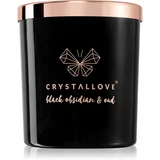 Crystallove Crystalized Scented Candle Black Obsidian & Oud mirisna svijeća 220 g