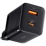 Baseus Super Si Pro brzi punjač USB + USB-C 30W, crni Cijene