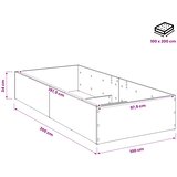  Okvir za podesivu bazu kreveta Staro drvo 100 x 200 cm Slike