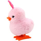 Pink Jumping Hen Wind-up Hen With Flower | shoptok.hr