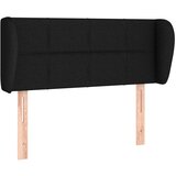 Maison Chic vzglavna omarica - nočna omarica - posteljna omarica z ušesi črno 103x23x78/88 cm blago, (21707804) Cene