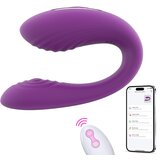 SuperLove Premium Couple Toy with Remote & App Purple Cene