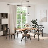  Jedilna miza noga v obliki pajka 85x85x(72-73) cm jeklo, (21828284) | Shoptok.si