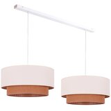  Duolla - Luster na sajli BOHO 2xE27/15W/230V bež/braon | Eponuda.com