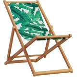  Sklopiva stolica za plažu uzorak lišća od eukaliptusa i tkanine | shoptok.hr