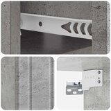  Noćni ormarić za montažu na zid Betonska siva 49 x 34 5 x 24 cm | shoptok.hr