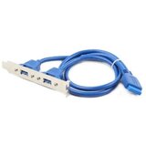 Gembird CC-USB3-RECEPTACLE Dual USB 3.0 receptacle on bracket kabal | Eponuda.com