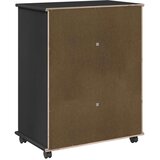  Mobilni ormar Crna 63 5 x 39 x 79 cm Čvrsto borovo drvo - Crna | shoptok.hr
