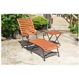 Garden Pleasure Rjav vrtni ležalnik iz masivnega lesa Vienna – | Shoptok.si