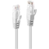 Lindy 48097 RJ45 omrežni kabel\, Patch kabel CAT 6 U/UTP 10.00 m bela 1 kos, (20419778) | Shoptok.si