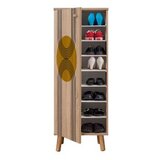 Woody Fashion Set za hodnik, ormarić za cipele i klupa, hrast-antracit | Eponuda.ba