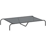 vidaXL dvignjena pasja postelja siva 130x80x20 cm tekstilen in jeklo | Shoptok.si