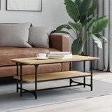vidaXL Klubska mizica sonoma hrast 100x50x40 cm inženirski les Cene