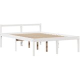  Krevet za starije s uzglavljem bijeli 150 x 200 cm borovina | shoptok.hr