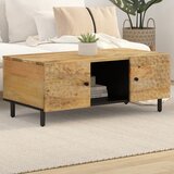 Furnova Klubska mizica 100x54x40 cm trden mangov les, (21913461) | Shoptok.si