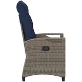  Vrtni Stol 2 pcs siva in mornarsko modra 56 x 60 x 112 cm, (5000285832) | Shoptok.si
