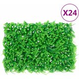  Ograda od umjetnog lišća paprati 24 kom zelena 40 x 60 cm | shoptok.hr