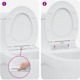  WC daska Bijelo 47 x 37,5 x 3,8 cm Duroplast | shoptok.hr