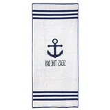Brisača plažna anchor blue 75x170cm 420g siva promocija