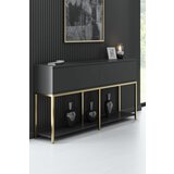 HANAH HOME lord - anthracite, gold anthracitegold console cene