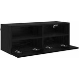 TV zidni ormari Zidne 2 pcs Crni hrast 80 x 30 x 30 cm | Eponuda.com