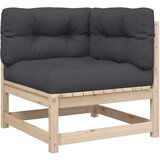  3-dijelni set vrtnih sofa od masivne borovine s jastucima | shoptok.hr
