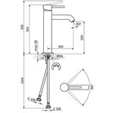 Rosan baterija JD30109 VISOKA st.lavabo | Eponuda.com