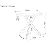 Molarem Home stol TALIA II - MDF + melamin | shoptok.hr