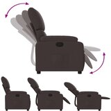  Naslanjač temno rjavo blago | Shoptok.si