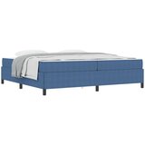  Konstrukcija postelje z vzmetnico Modra 200 x 200 cm blago, (5000123740) | Shoptok.si