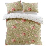 Catherine Lansfield Bela/zelena posteljnina za zakonsko posteljo/podaljšana 230x220 cm Penelope Floral – | Shoptok.si