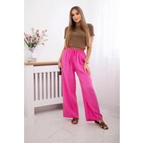 Kesi Włoski Muslin pants with a wide leg pink | Shoptok.si
