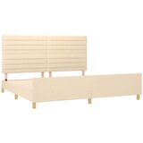  Za krevet s uzglavljem krem 180 x 200 cm od tkanine | shoptok.hr